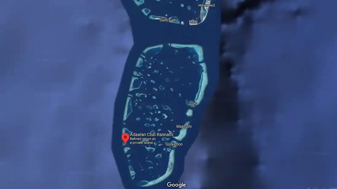 adaaran club rannalhi map