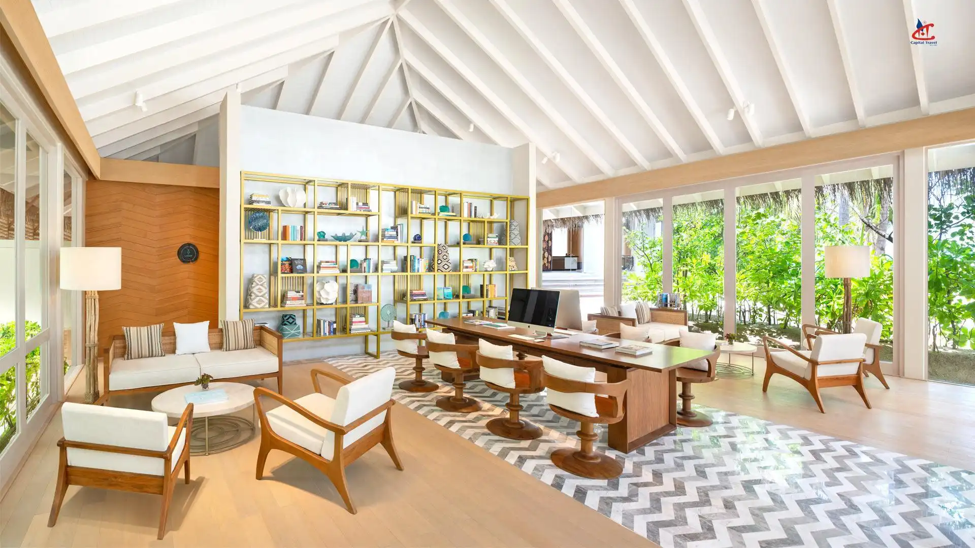 JW Marriott Maldives Resort and Spa Liabrary