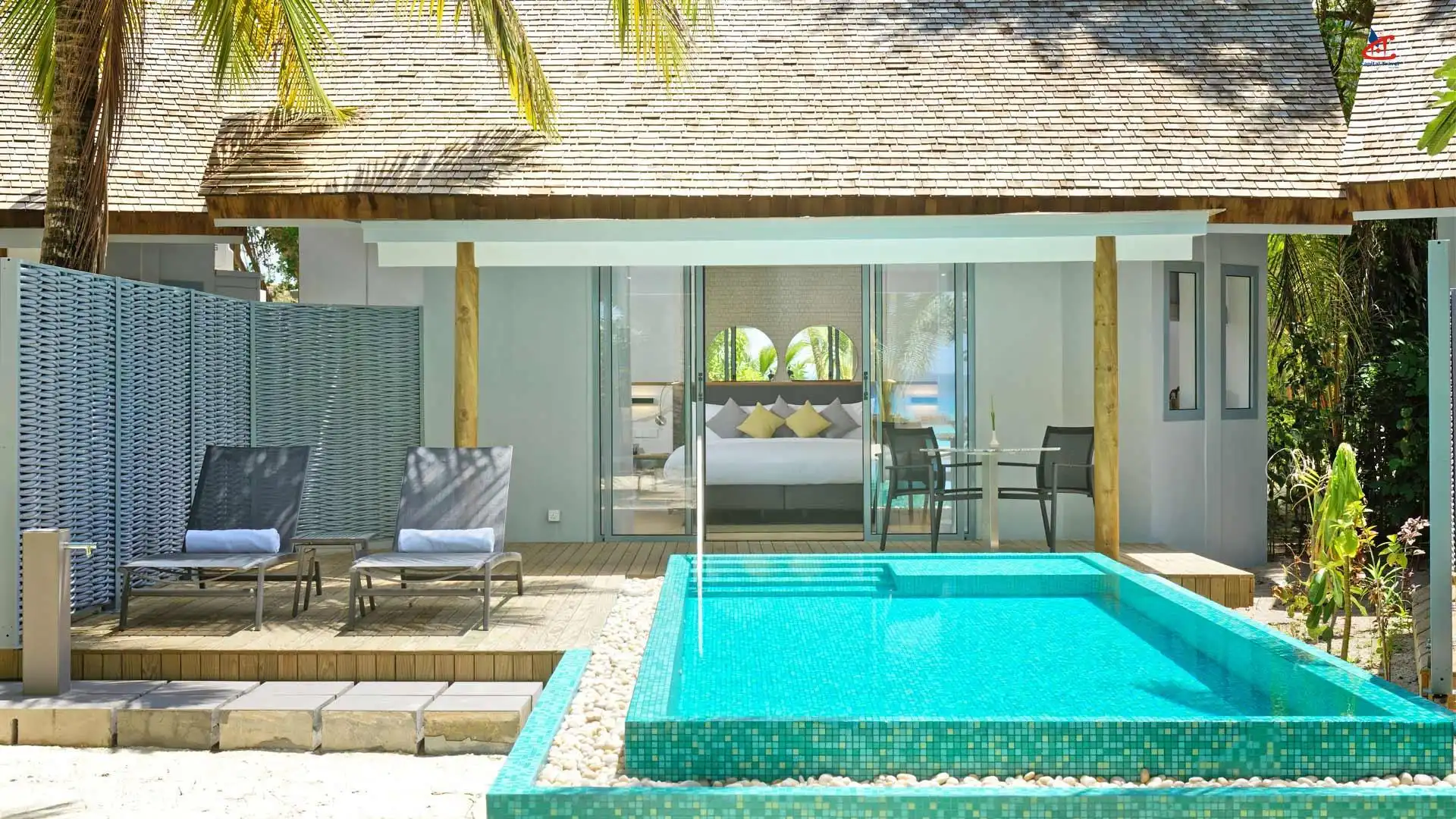 Outrigger Maldives Maafushivaru Resort Beach Villa Pool