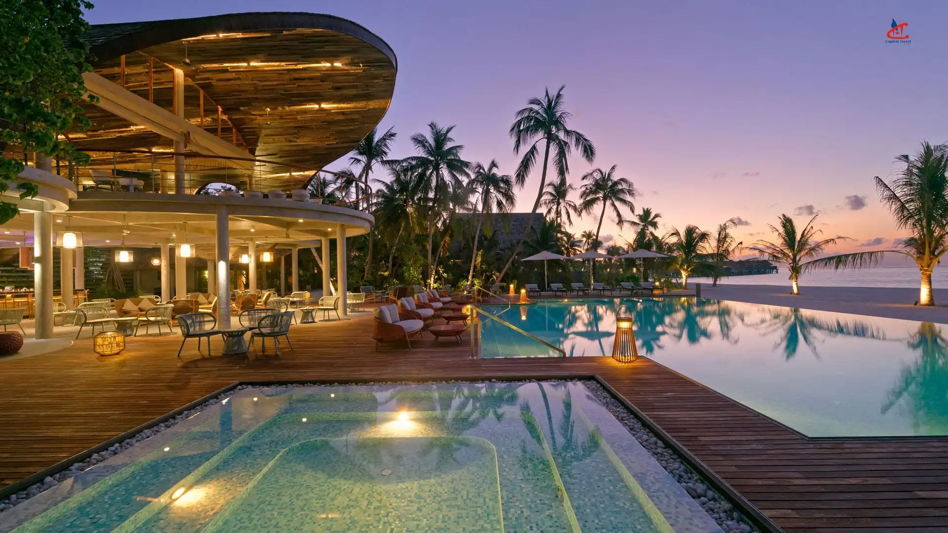 Outrigger Maldives Maafushivaru Resort Pool