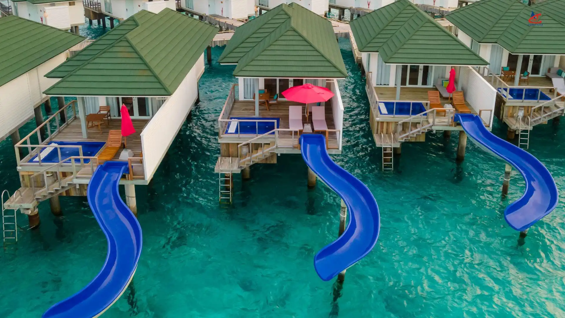 Siyam World Maldives Water Villa Pool Slide