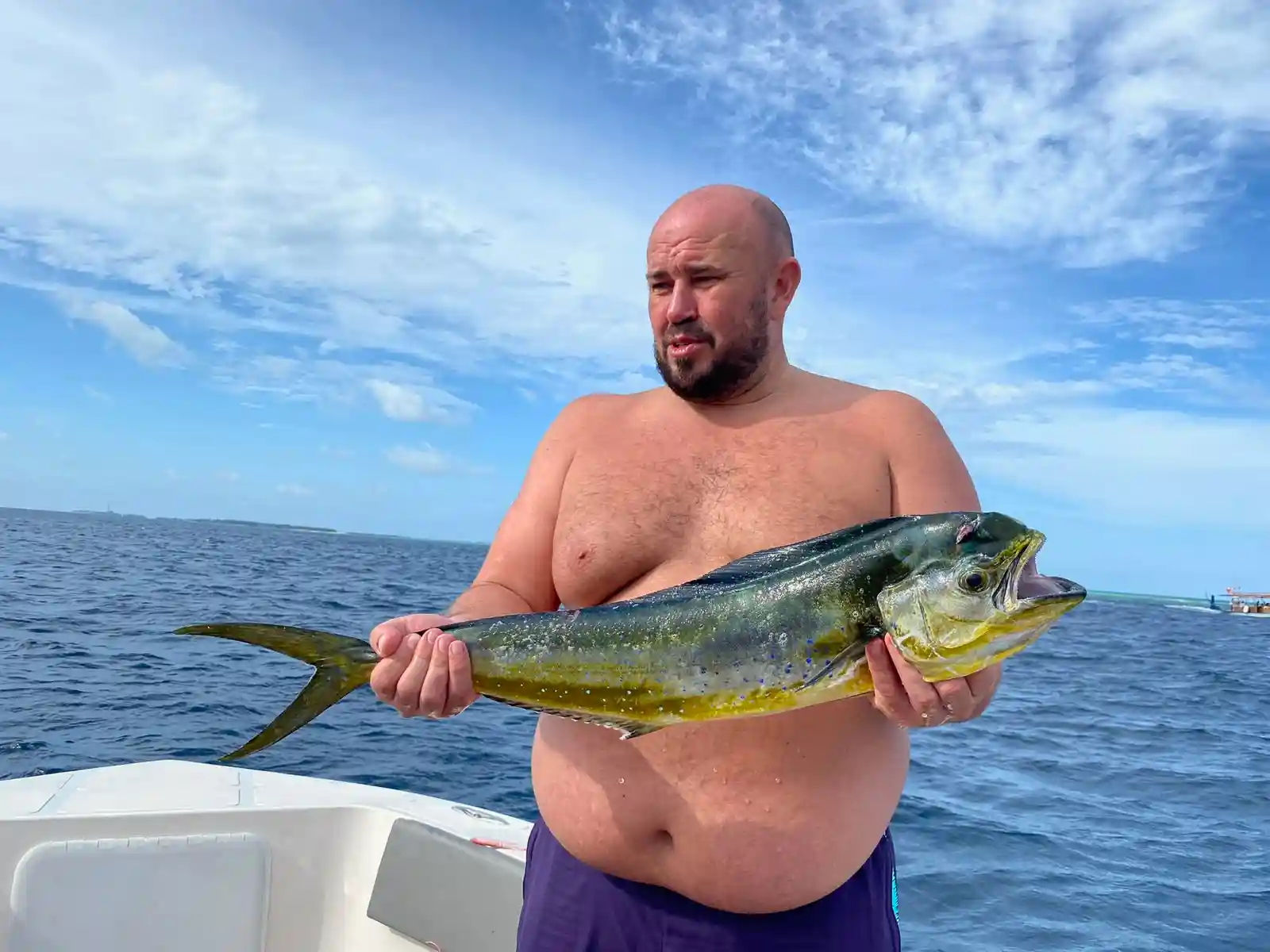 Mahi-mahi caught fishing in the Maldives