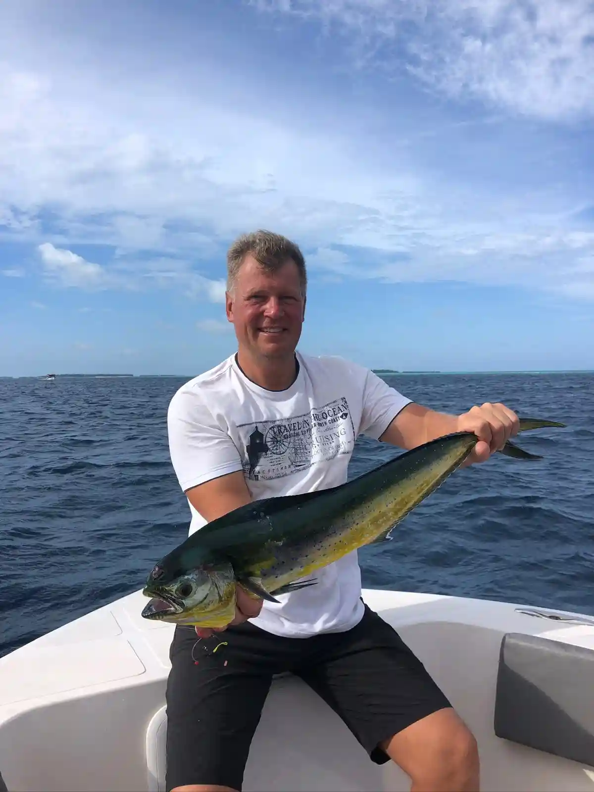 Mahi-mahi caught fishing in the Maldives