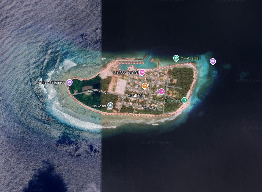 Alifu alifu Maalhos island