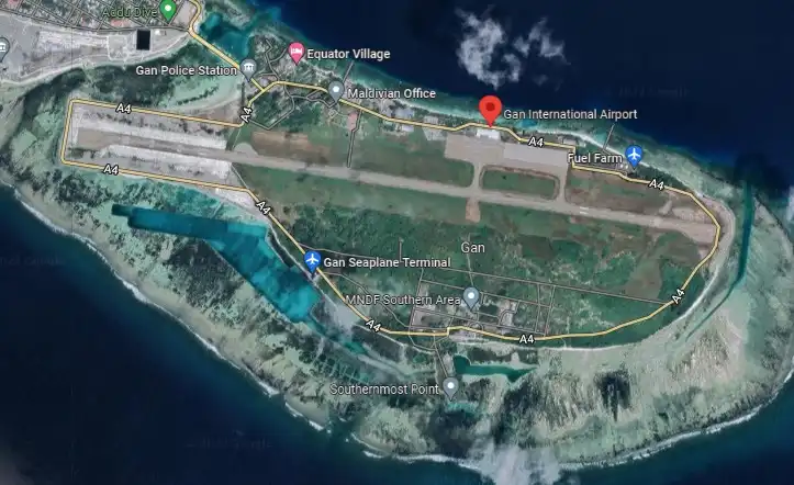 Gan international airport Maldives
