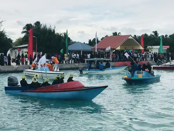 Traditional Maldivian village in Haa Dhaalu