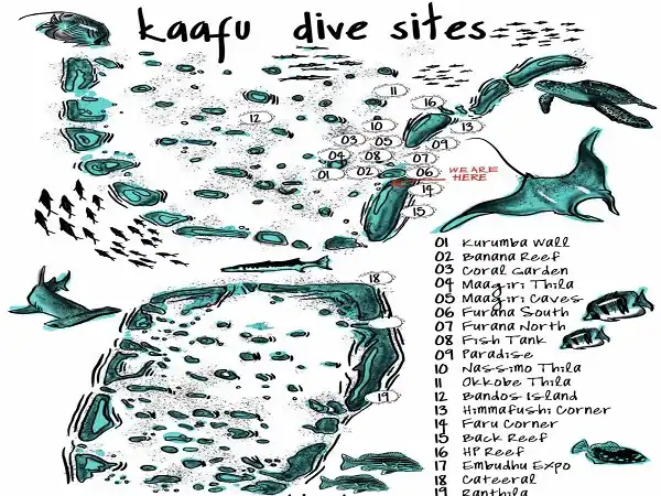 maldives dive map