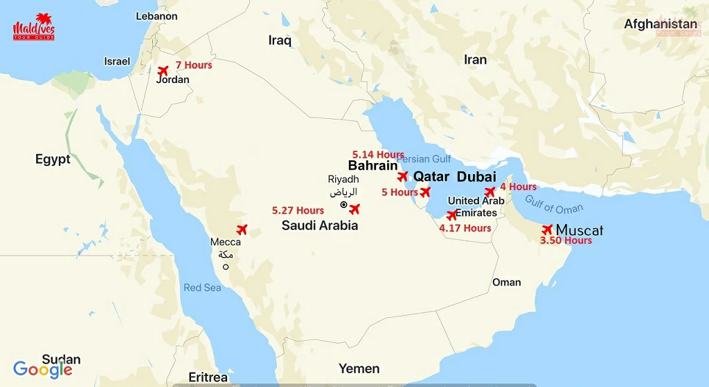 Male international airport map