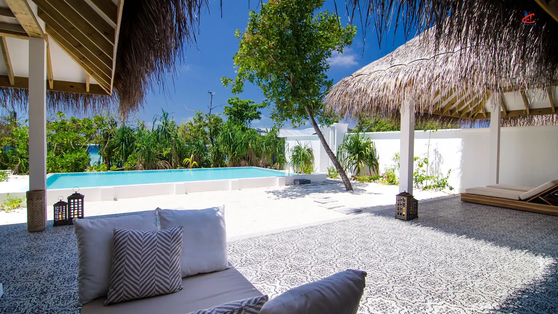 Finolhu Maldives beach pool villa