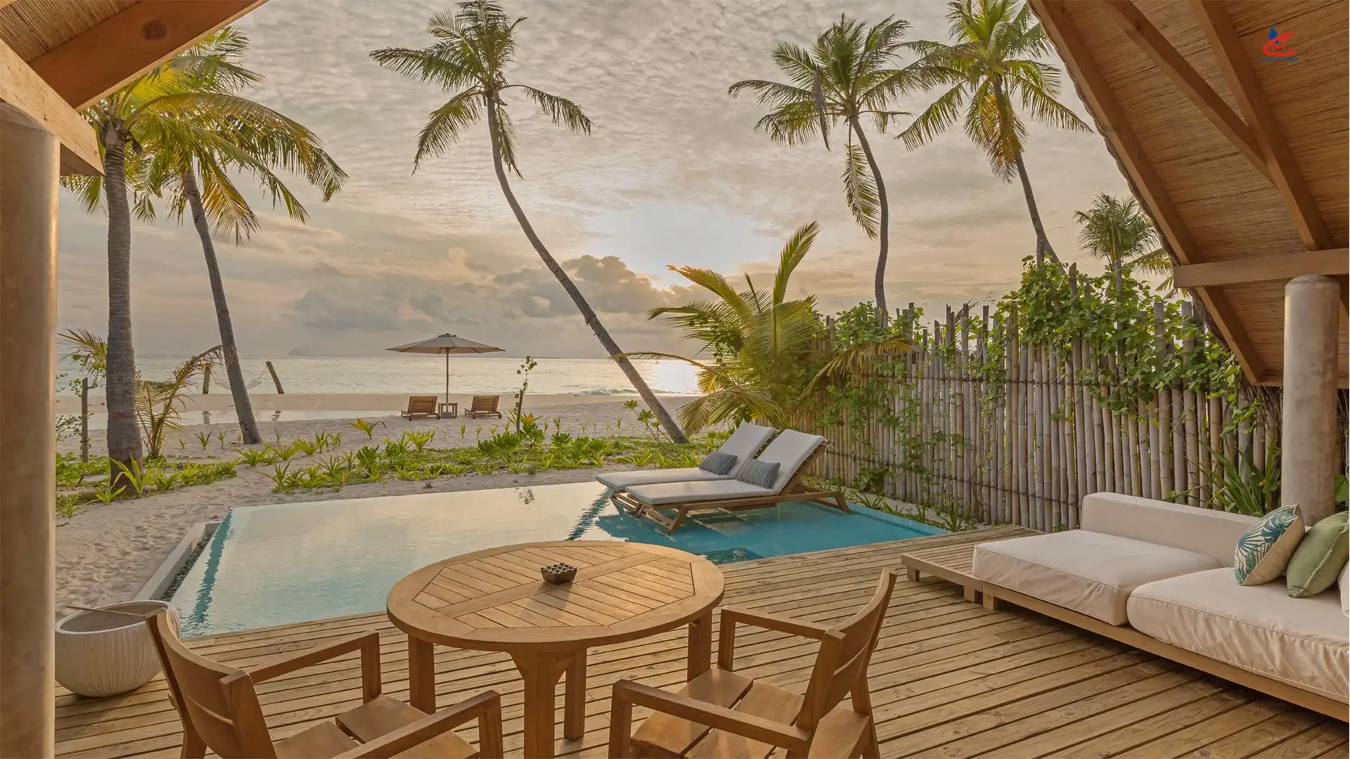 Fushifaru Maldives beach pool villa