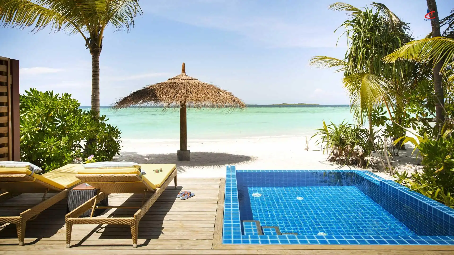 Robinson Club Noonu Maldives beach pool villa
